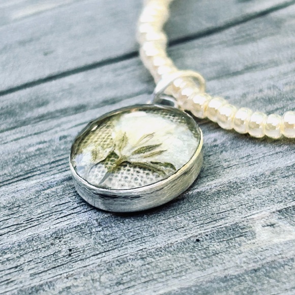 Sterling Silver Botanical Necklace - Picture 1 of 8